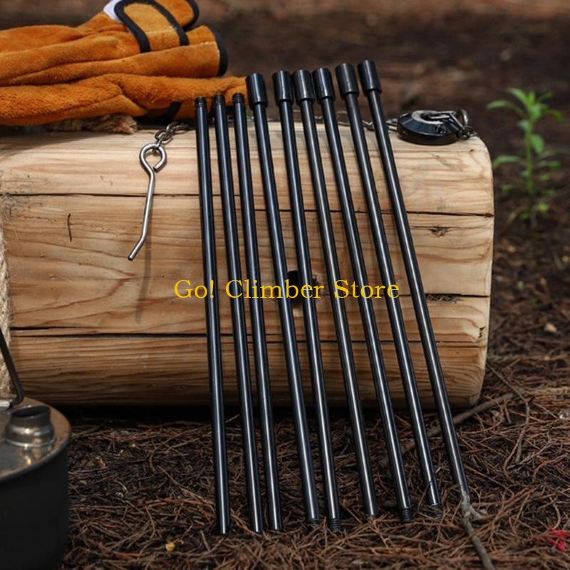 Camping Cooking Tripod - Q84C Camping-Kochaufhänger mit Aufbewahrungstasche, hängendes Camping-Stativ