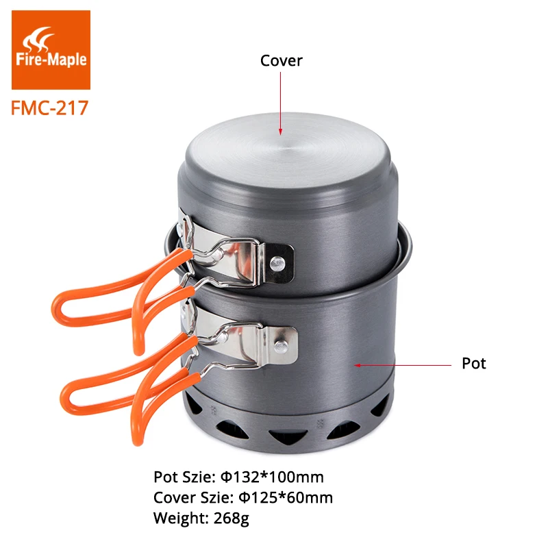 Camping Cooking Pot - Feuer Maple Camping Kochgeschirr Set Portable