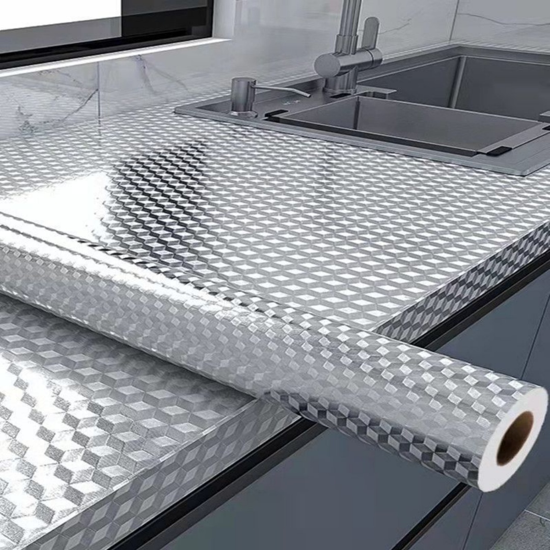 Aluminum Foil Heavy Duty - Aluminiumfolie Küchenherd-Aufkleber, Ölfester Wasserdichter Feuerfester Hitzebeständiger