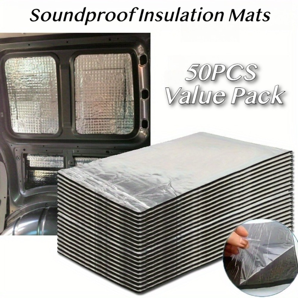 Aluminum Foil Heavy Duty - 50er Vorteilspack Auto-Schalldämmungsmatte für Fahrzeuge Hitzeschutz