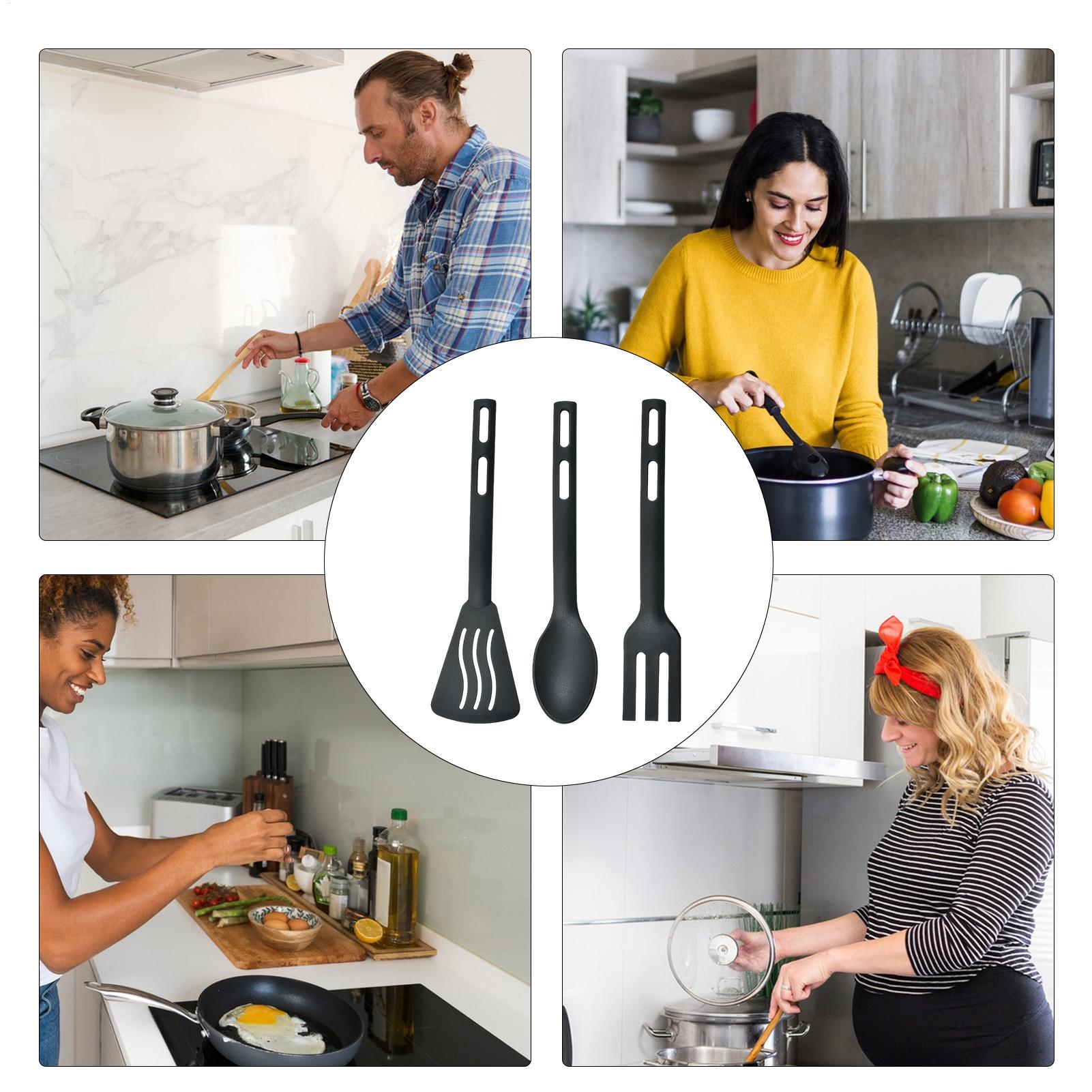 Camping Cooking And Eating Set - 3-teiliges Utensilien-Set zum Servieren und Kochen,