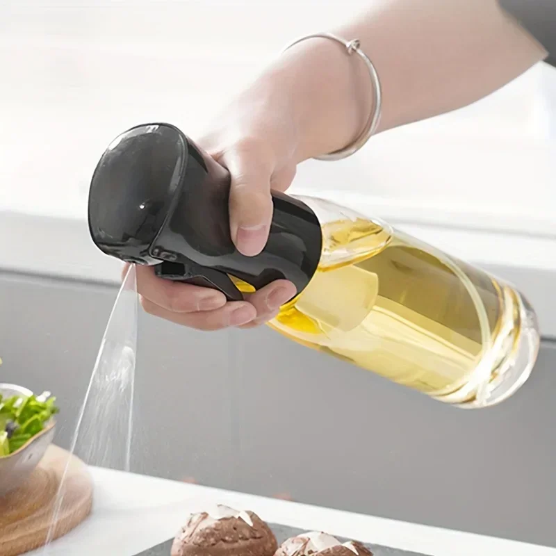 Camping Cooking Oil Bottle - 200/300/500ml Ölsprühflasche Olivenölsprühflasche Küchen-Kochspender Camping-Backessig-Sojasoßen-Sprühbehälter