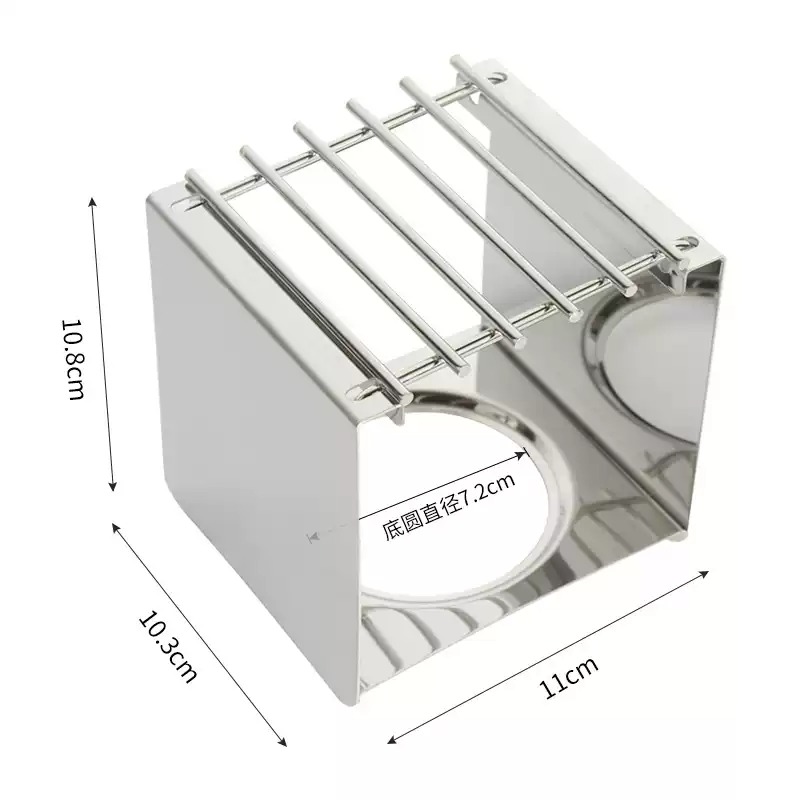 Camping Cooking Pot - Quadratischer Kaffeekocherständer aus Edelstahl, stabiler Topfständer