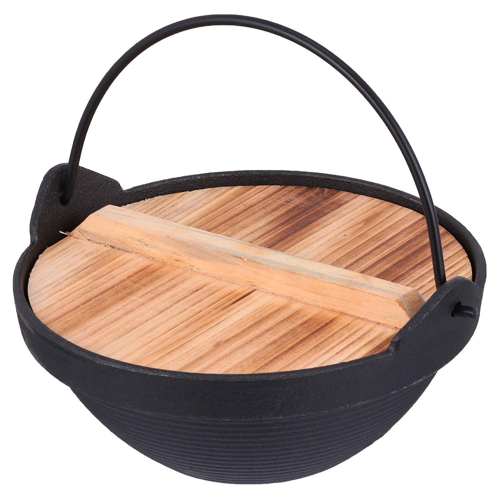 Camping Cooking Pot - 1 Set Outdoor-Gusseisen-Campingtopf für eine Person,