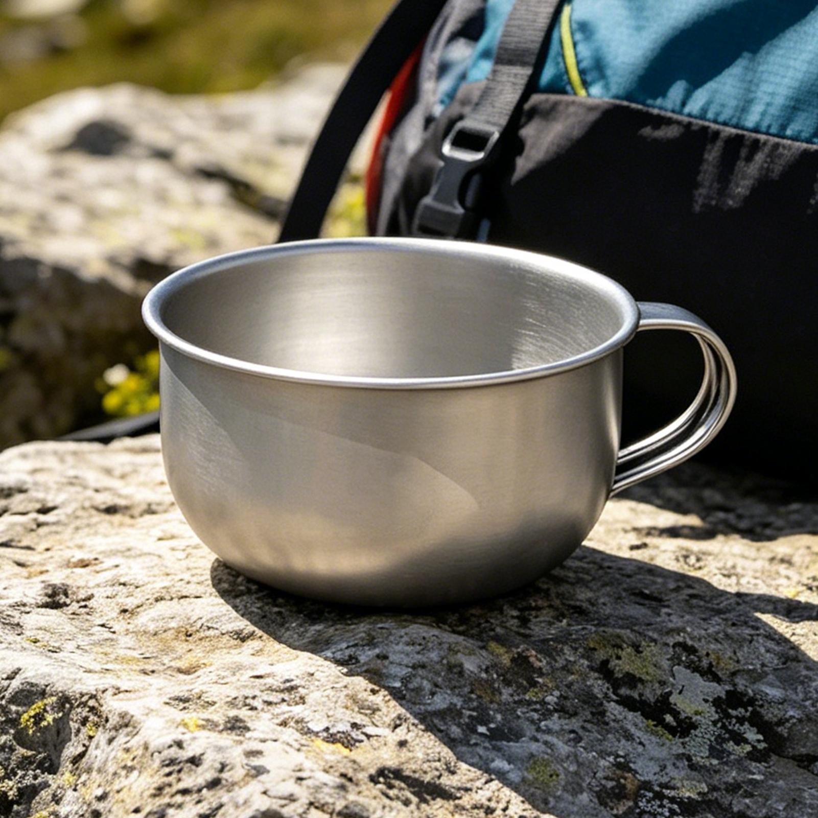 Camping Cooking Handle - 220ml Campingbecher mit Griff Touristengeschirr Picknick-Utensilien