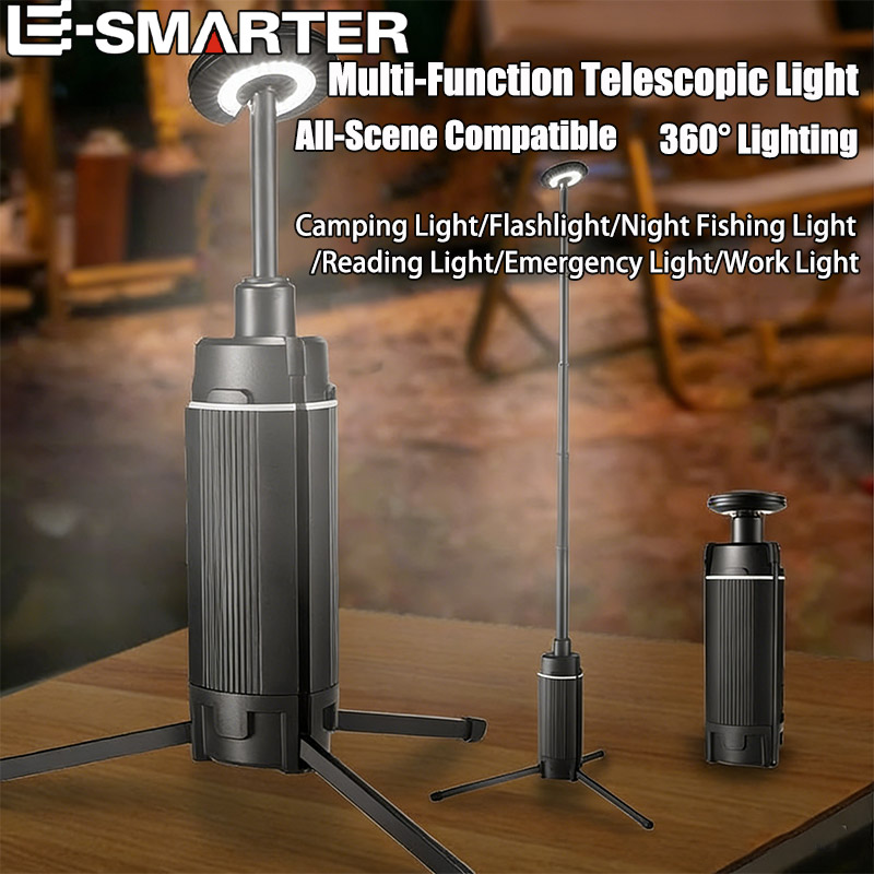 Camping Cooking Tripod - Tragbare Camping Laterne Teleskop LED Arbeits