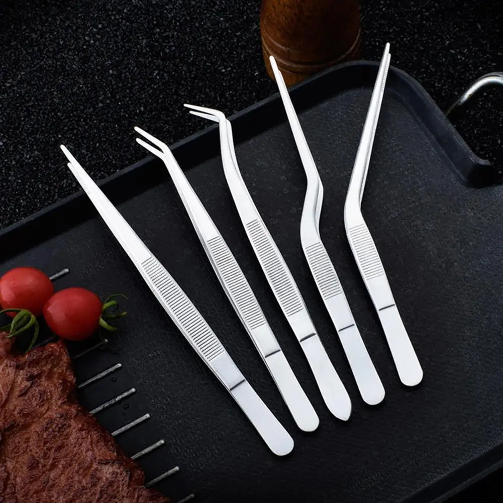 Camping Cooking Pan Set - 3/5/6-teiliges Professionelles Küchenpinzetten-Set aus Edelstahl, Lebensmittelzangen