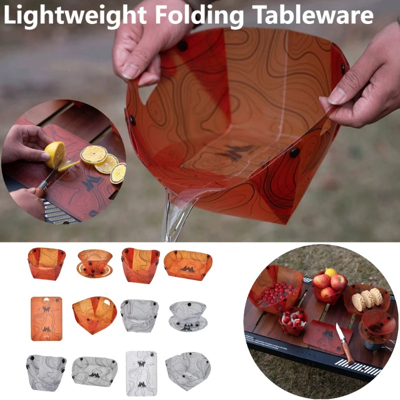 Camping Cooking Unit - Faltbare Camping Geschirr Tragbare Schüssel Teller