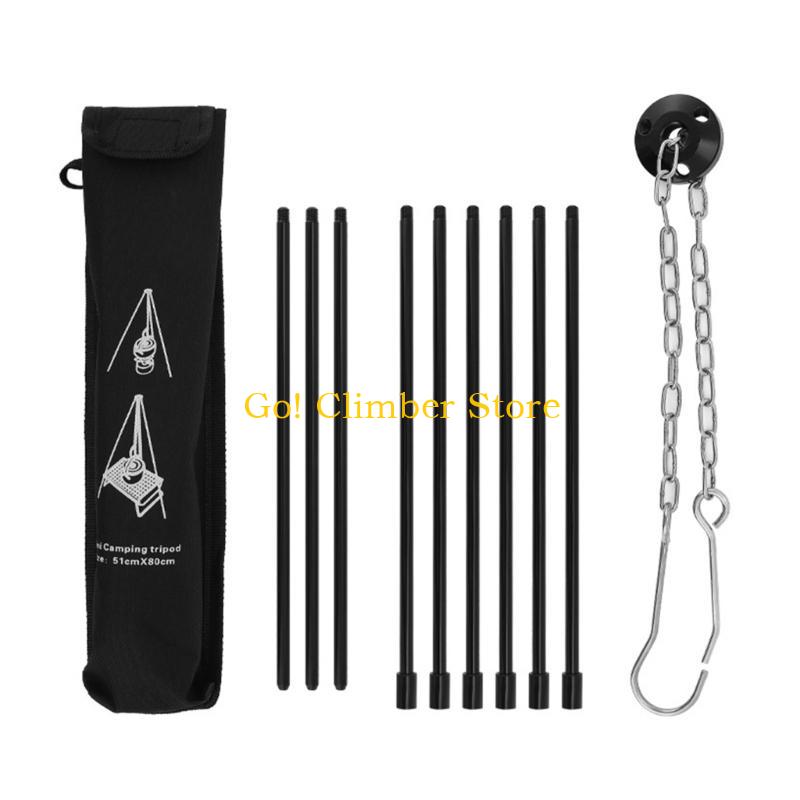 Q84C Camping-Kochaufhänger mit – Camping Cooking Tripod Bewertung und Preis