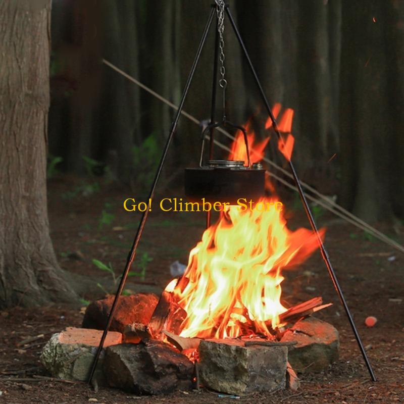 Q84C Camping-Kochaufhänger mit – Camping Cooking Tripod Bewertung und Preis