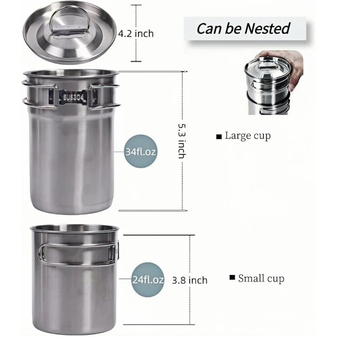 Faltbare Campingbecher, Campin – Camping Cooking Pot Bewertung und Preis