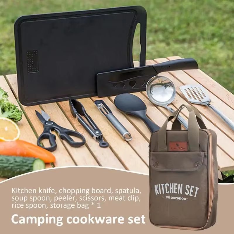 8-teiliges Camping-Kochgeschir – Camping Cooking Gadgets Bewertung und Preis