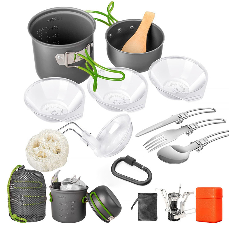 Camping-Kochgeschirr-Set, Camp – Camping Cooking Pots And Pans Set Bewertung und Preis