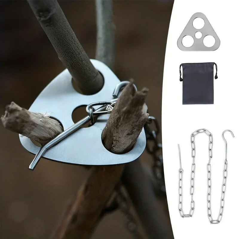 Outdoor BBQ Dreibein-Gestell T – Camping Cooking Tripod Bewertung und Preis