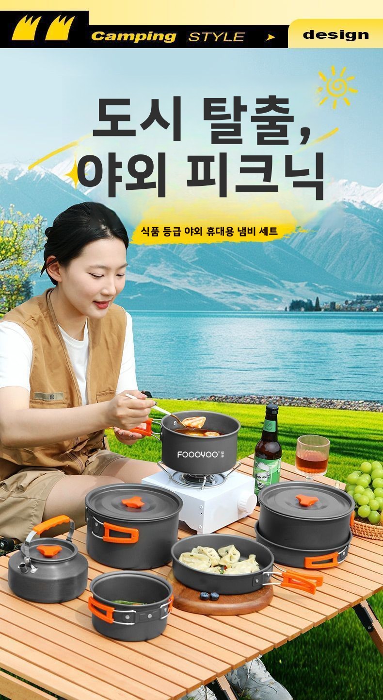 Outdoor-Camping-Kochgeschirr-S – Camping Cooking Set Non Stick Bewertung und Preis