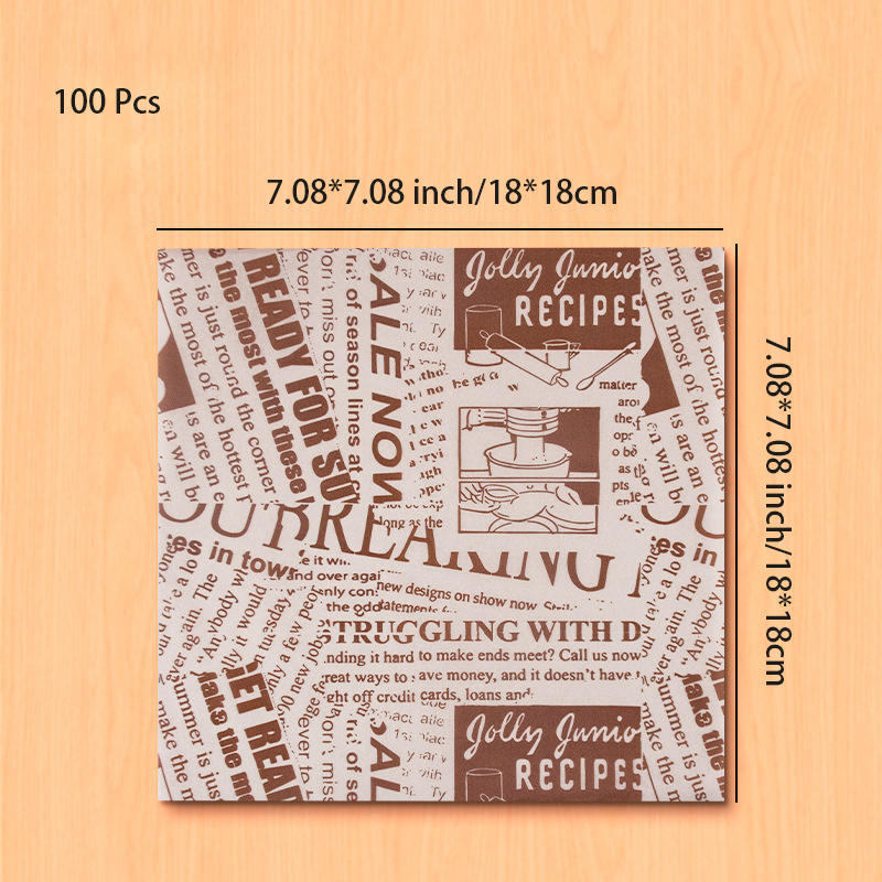100 Stück Ölfestes Wachspapier – Aluminum Foil Heavy Duty Bewertung und Preis