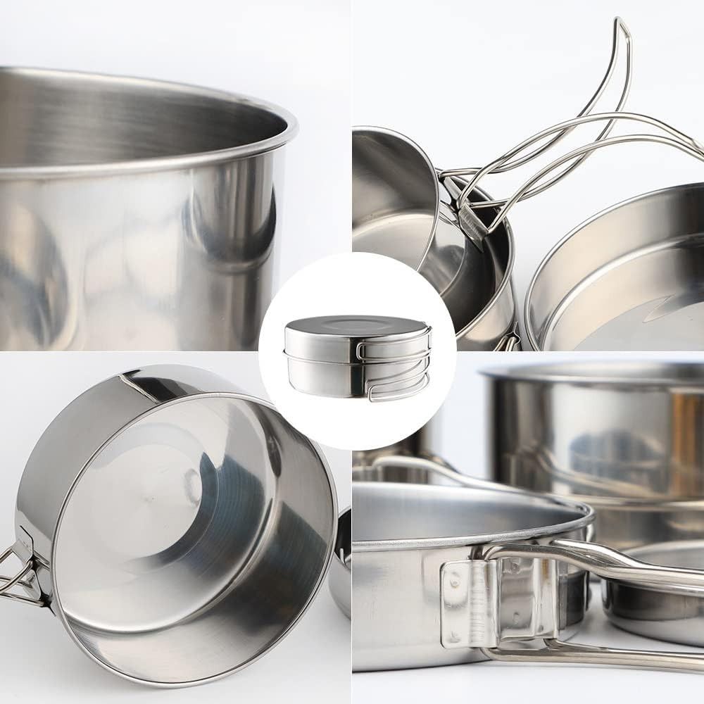 4-teiliges tragbares Camping-K – Camping Cooking Pots And Pans Set Bewertung und Preis