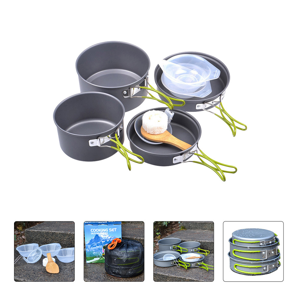 1 Set Outdoor-Camping-Kochgesc – Camping Cooking Pots And Pans Set Bewertung und Preis