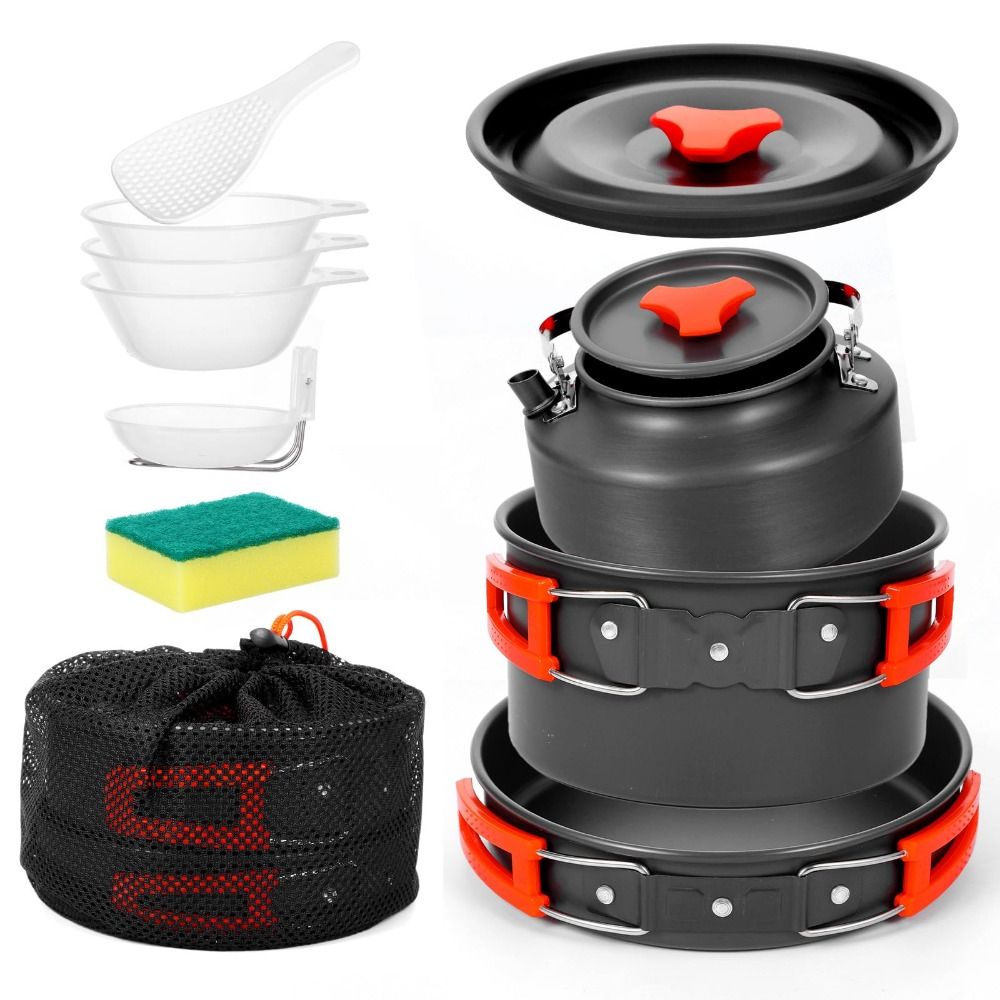 Aluminium Legierung Camping Ko – Camping Cooking Set Non Stick Bewertung und Preis