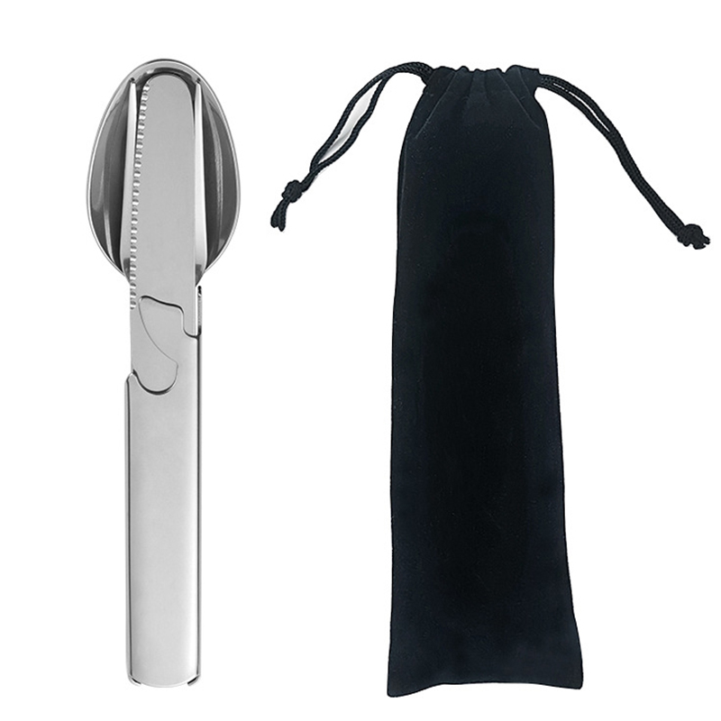 4 Teile/satz Tragbare Edelstah – Camping Cooking And Eating Set Bewertung und Preis