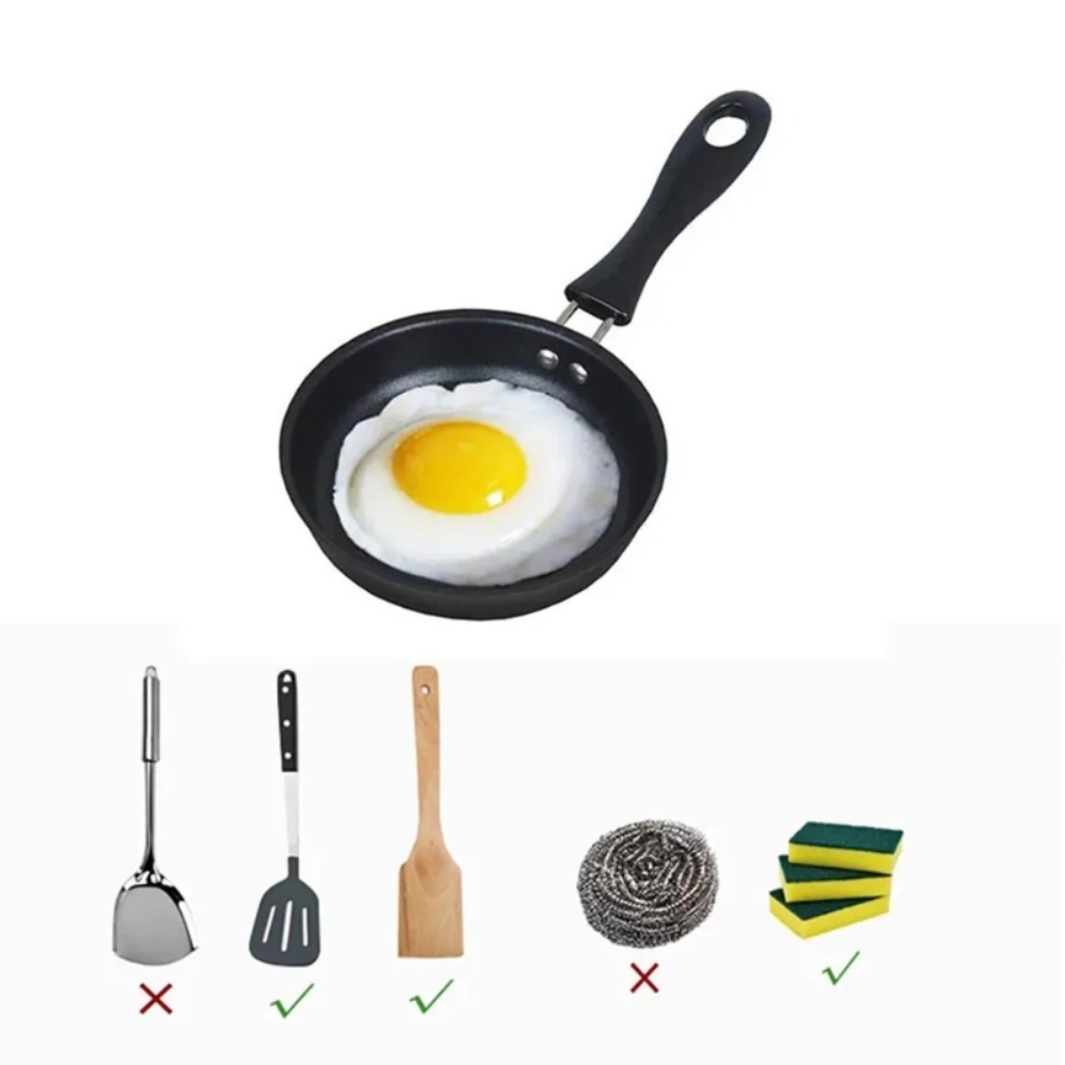 Mini-Bratpfanne mit Griff, tra – Camping Cooking Set Non Stick Bewertung und Preis