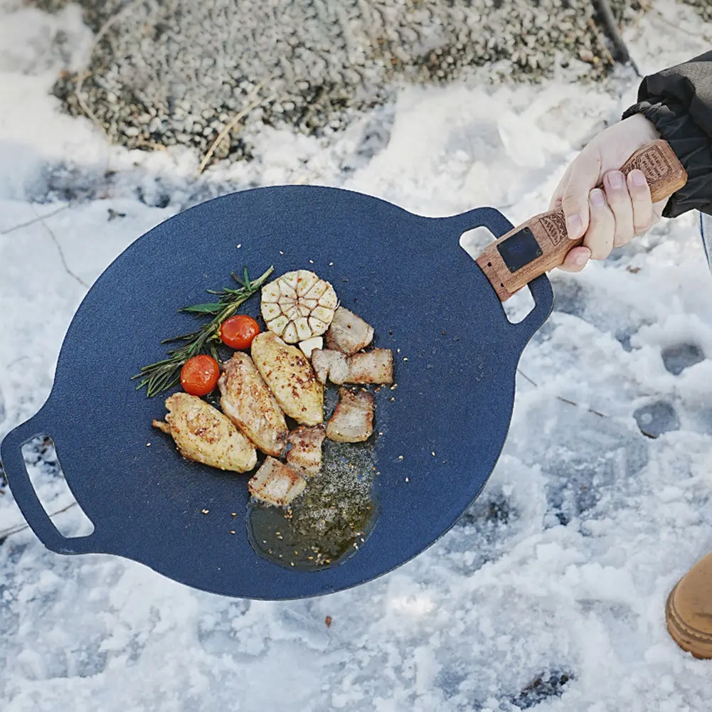 Outdoor-Grillpfanne aus Naturh – Camping Cooking Gadgets Bewertung und Preis