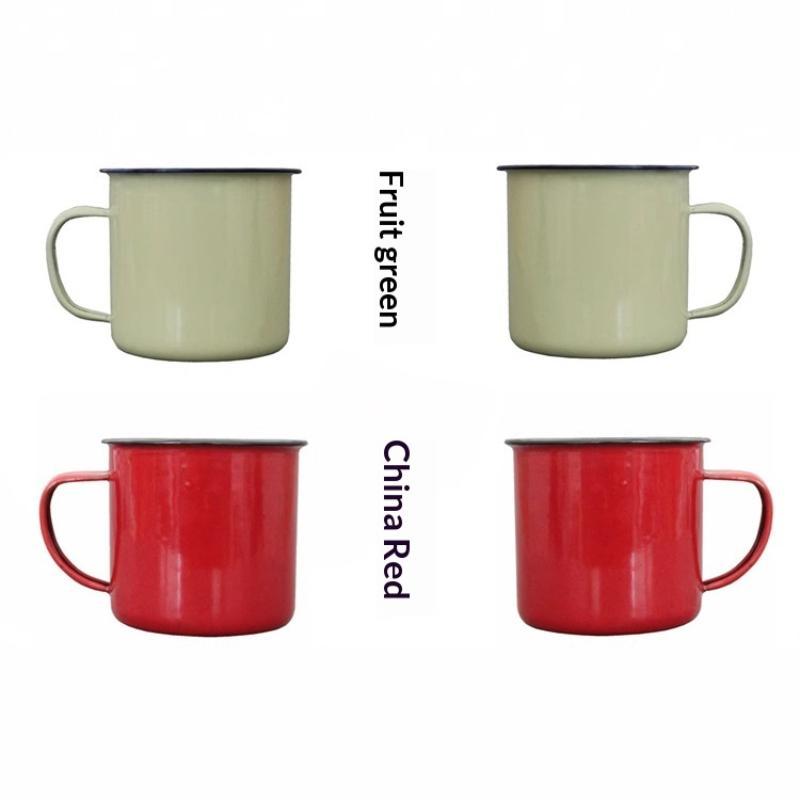 Emaille-Trinkbecher in verschi – Camping Cooking Pot Bewertung und Preis
