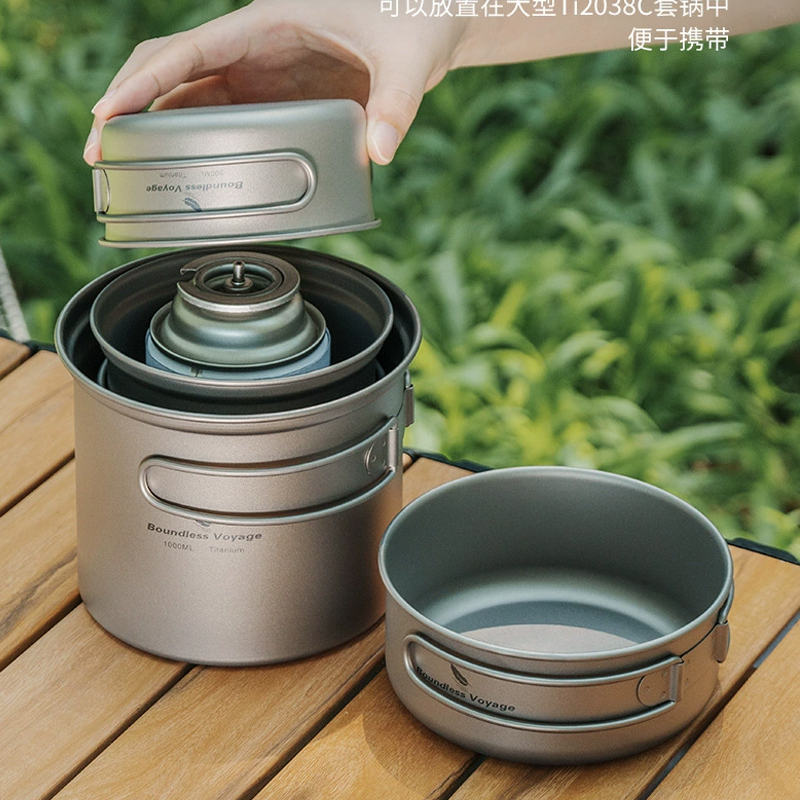 Reines Titan Faltbarer Kochtop – Camping Cooking Pots And Pans Set Bewertung und Preis