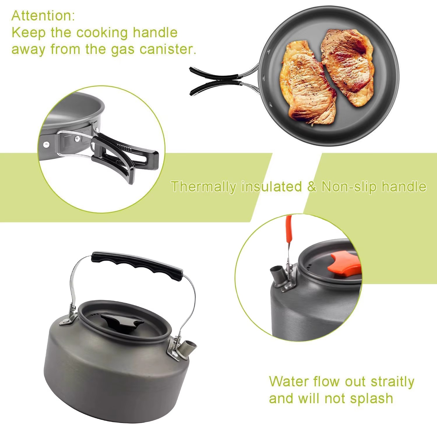 Camping-Kochset Camping-Kochge – Camping Cooking Set Non Stick Bewertung und Preis