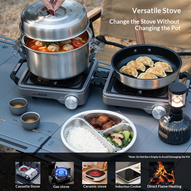 BUERK Outdoor-Camping-Dampfgar – Camping Cooking Pots And Pans Set Bewertung und Preis