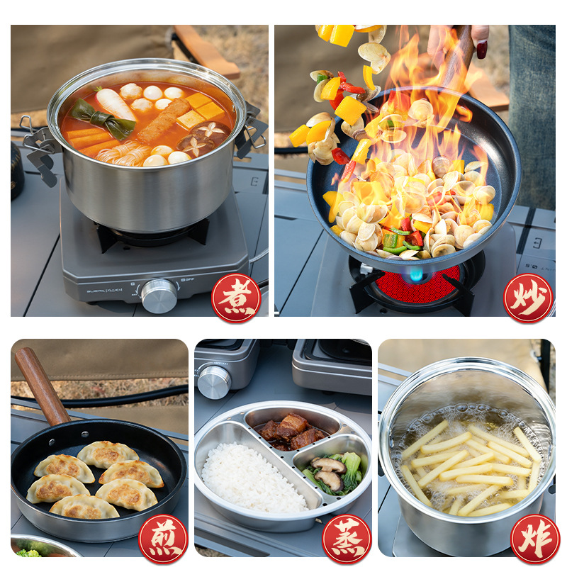 BUERK Outdoor-Camping-Dampfgar – Camping Cooking Pots And Pans Set Bewertung und Preis
