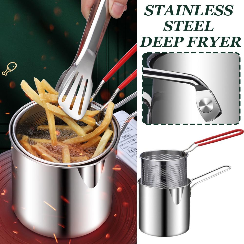 Edelstahl-Frittiertopf-Set mit – Camping Cooking Pan Set Bewertung und Preis