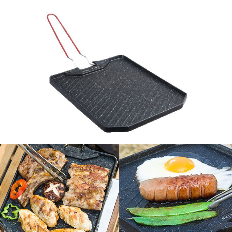 Outdoor-Camping-Grillpfanne, a – Camping Cooking Set Non Stick Bewertung und Preis
