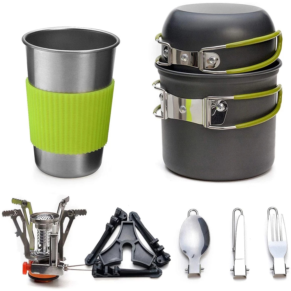 Camping-Kochgeschirr-Set mit H – Camping Cooking Gadgets Bewertung und Preis